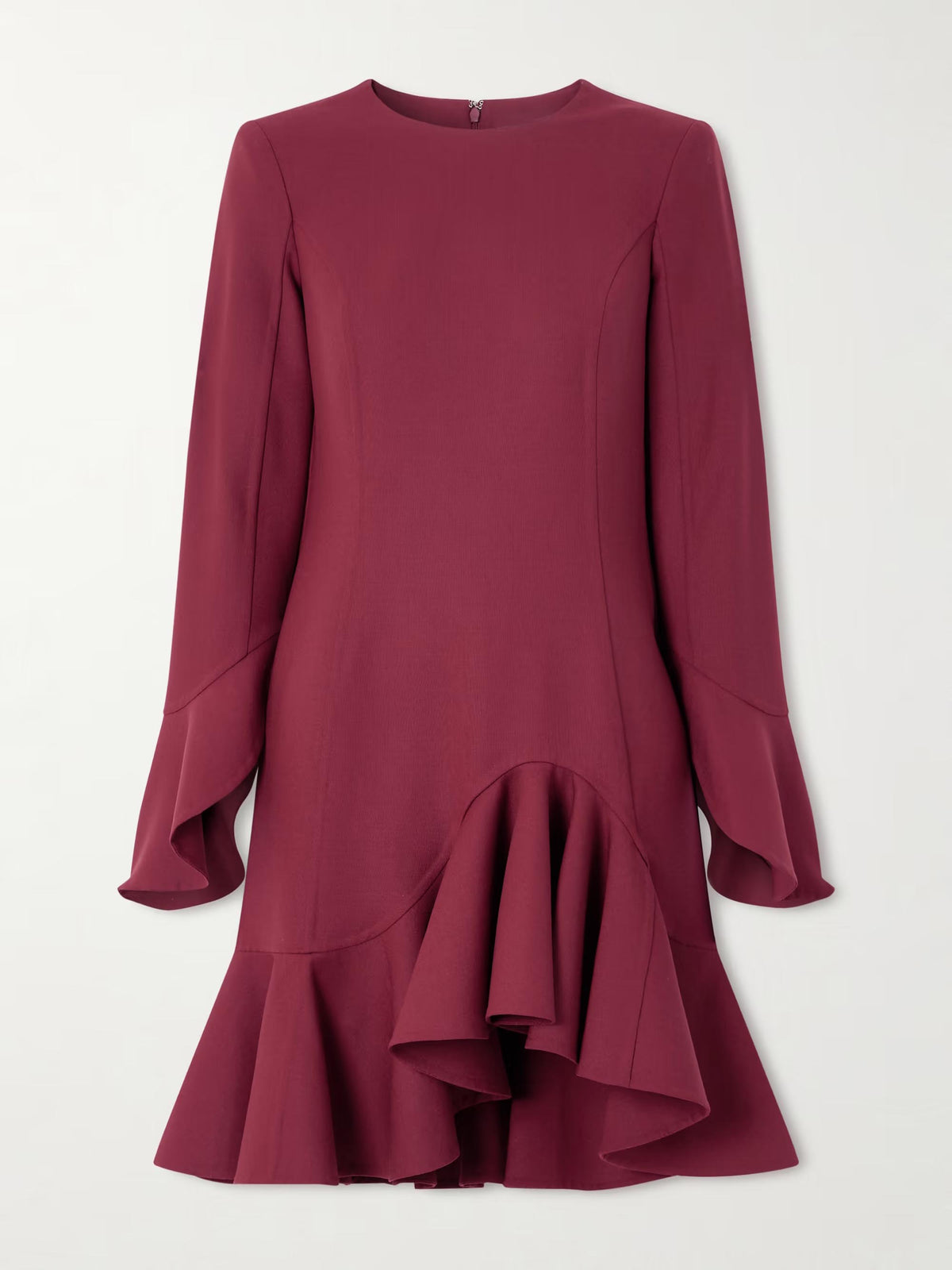 Elegant Irregular Ruffle Mini Dress