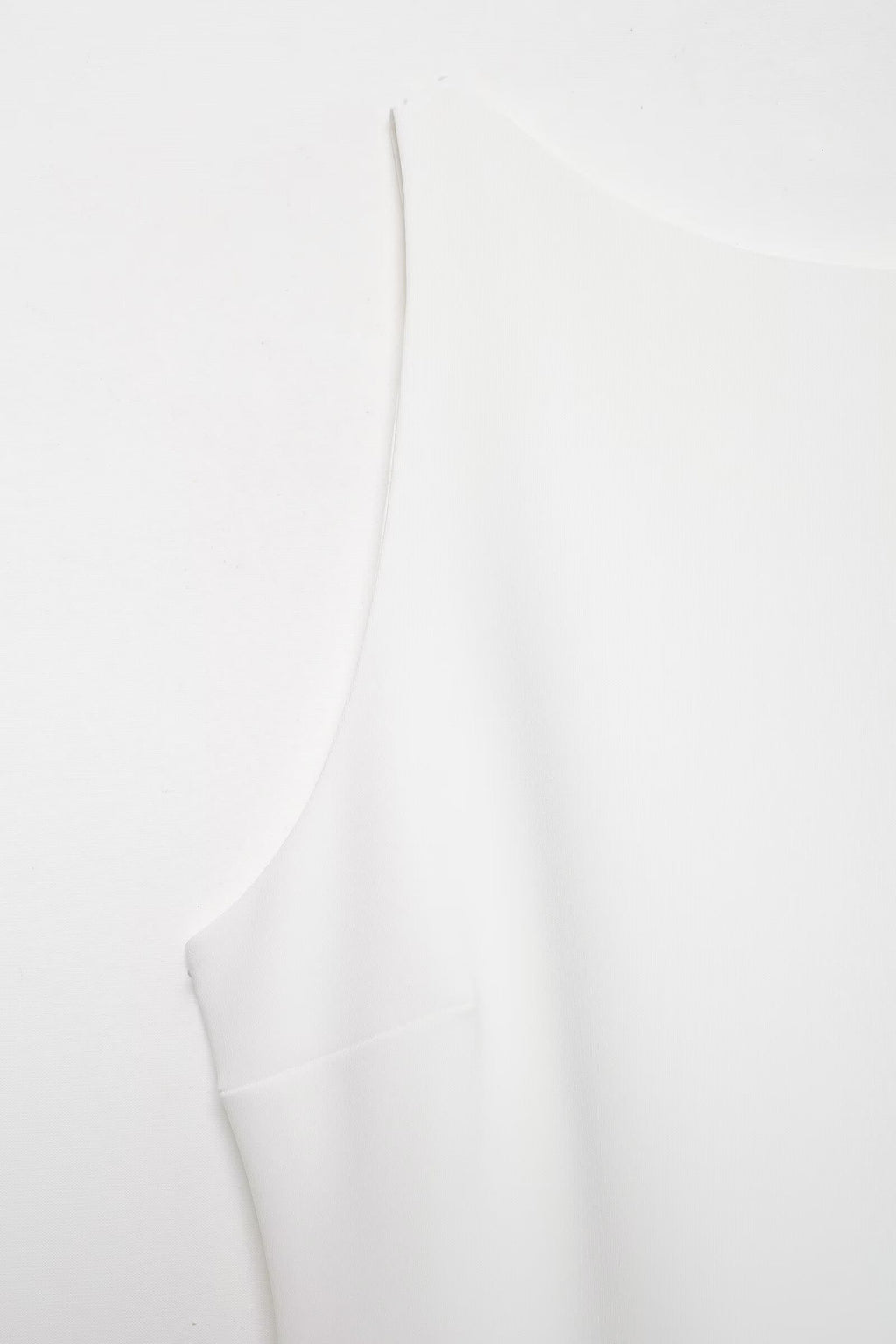Solid Color Frilled Round Neck Sleeveless Dress