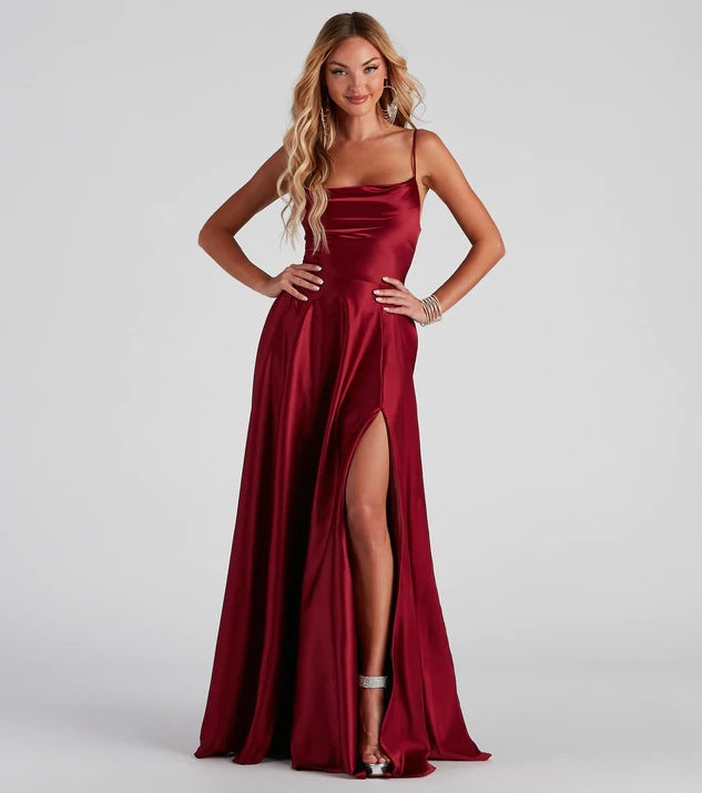 Slimming Slim Fit Backless Sling Waist Formal Dress