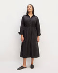 The Supima® Cotton Midi Shirt Dress | Black