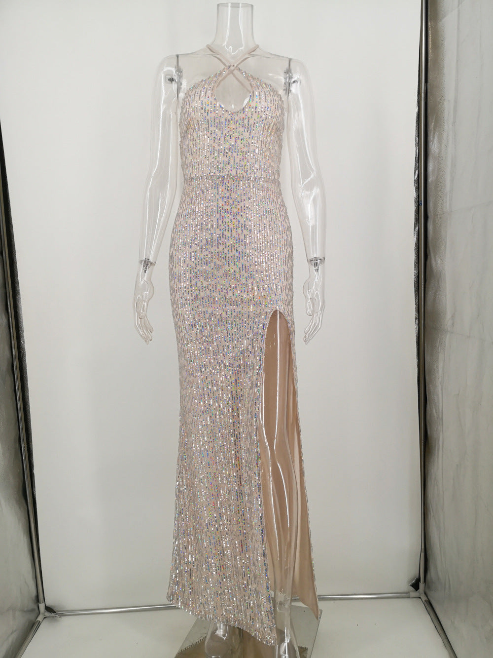 Sleeveless Retro Sequins Party Dress