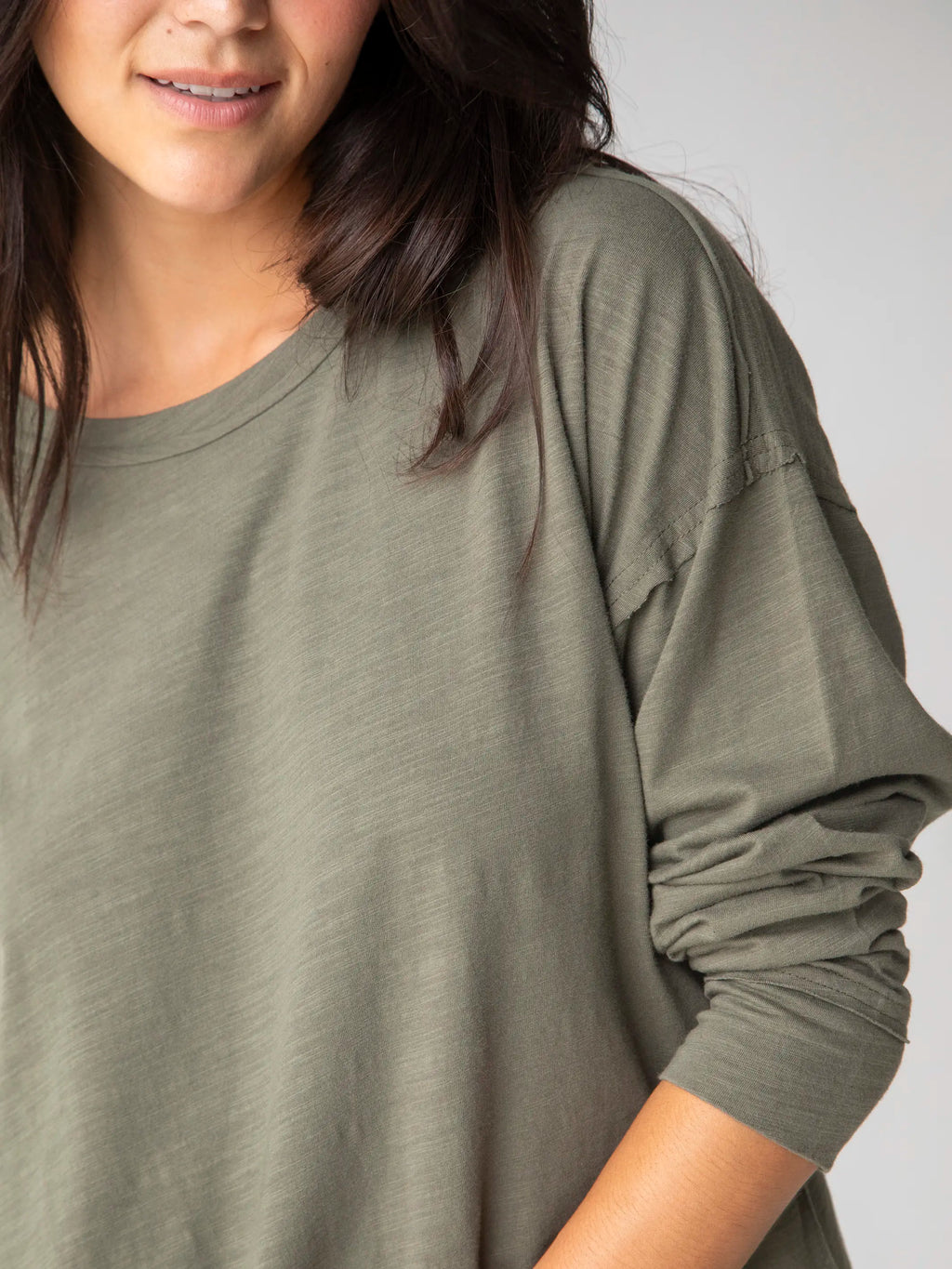 Hang Around Cotton Tunic - Dark Olive