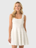 Simkhai Women's Vanna Scalloped Knit Mini Dress