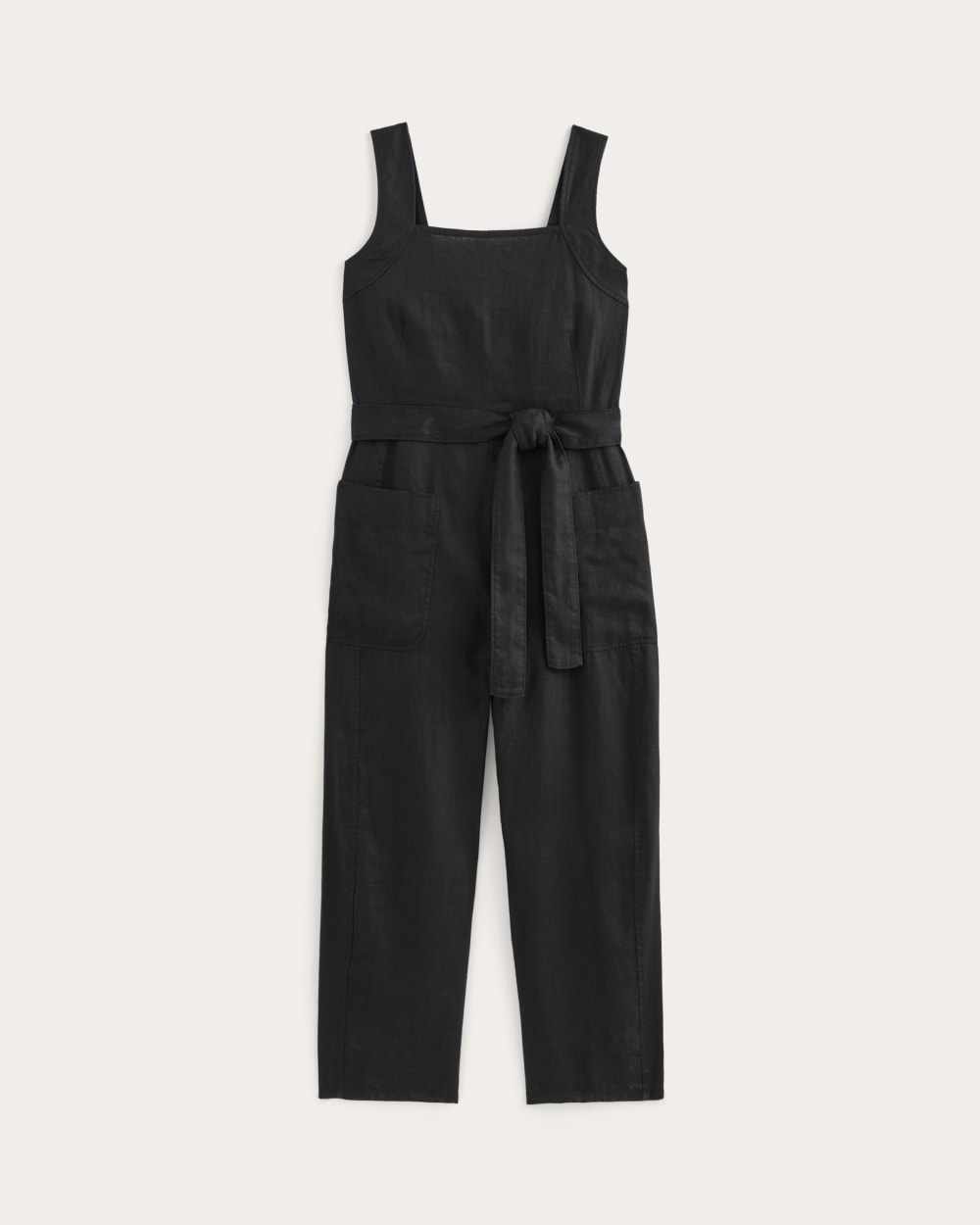 The Utility Coverall in Linen | Black