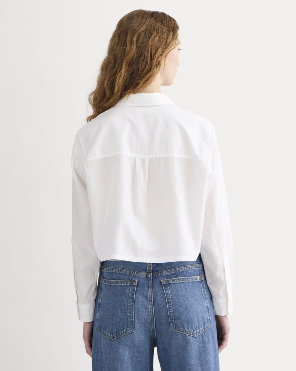 The Way-Short Shirt in Silky Cotton | White