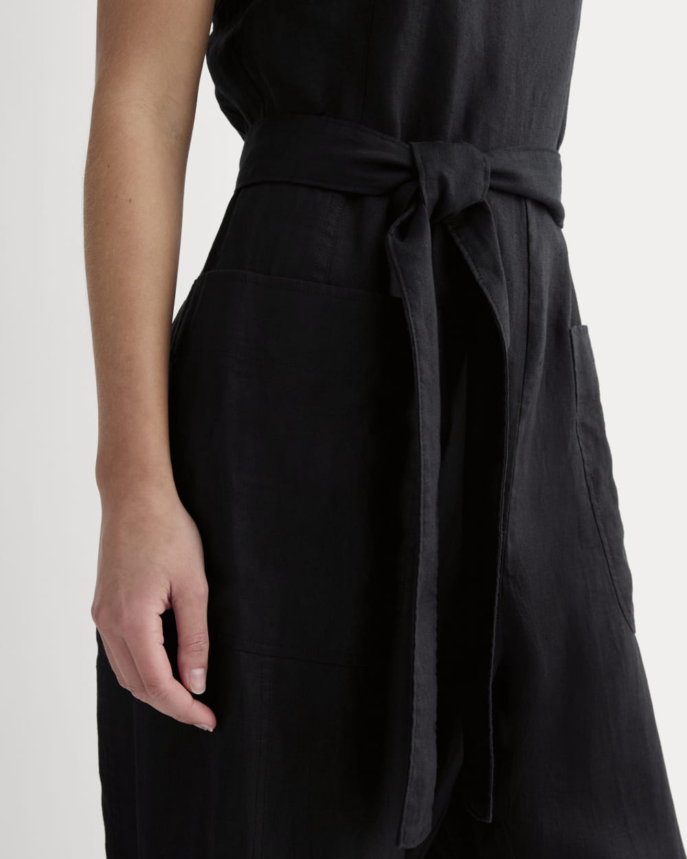 The Utility Coverall in Linen | Black