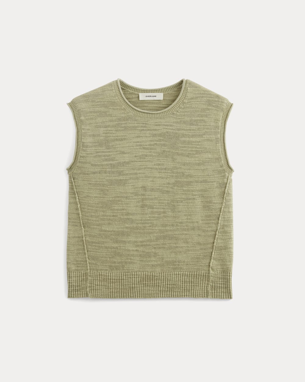 The Muscle Sweater in Cotton Linen | Eucalyptus