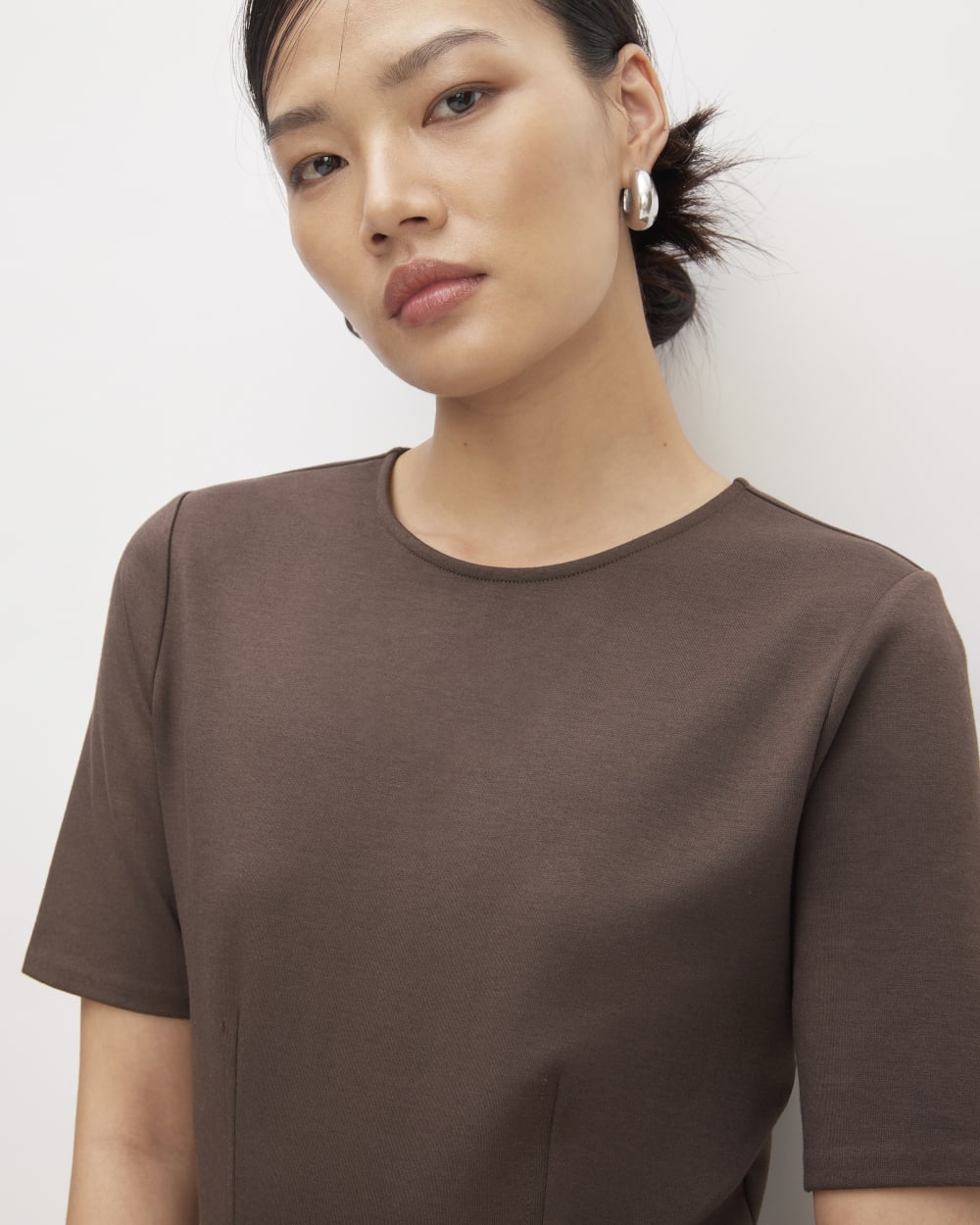 The Dream Short-Sleeve Dress | Earth Brown