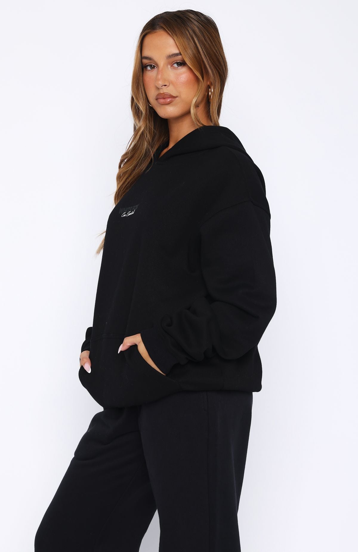 Core Essentials Oversized Hoodie Black