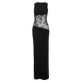 Slim Fitting Patchwork Lace Backless Dress French Dress