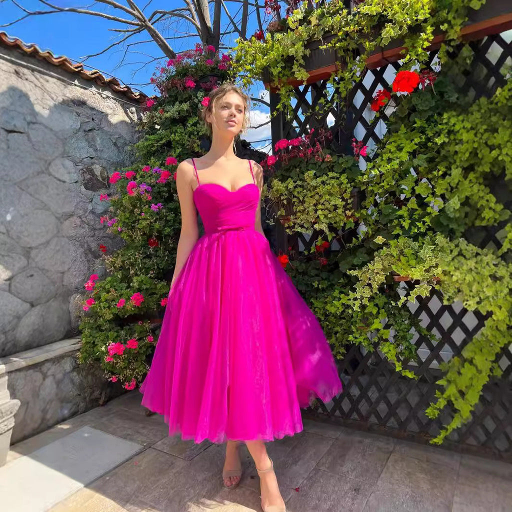 Plus Size Strap Solid Color Dress Midi Dress