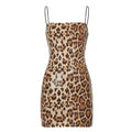 Leopard Sequin Chic Camisole Dress