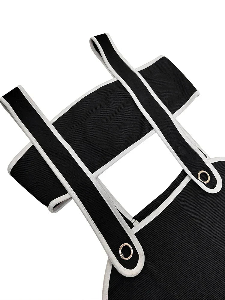 Slash Neck Hollow Design Two-Piece Dress
