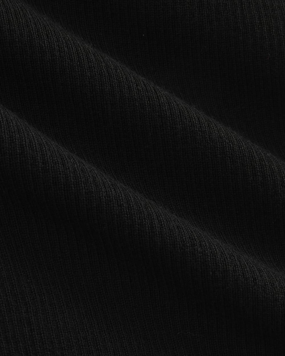 The Cropped Crew Top in Ultrafine Merino | Black