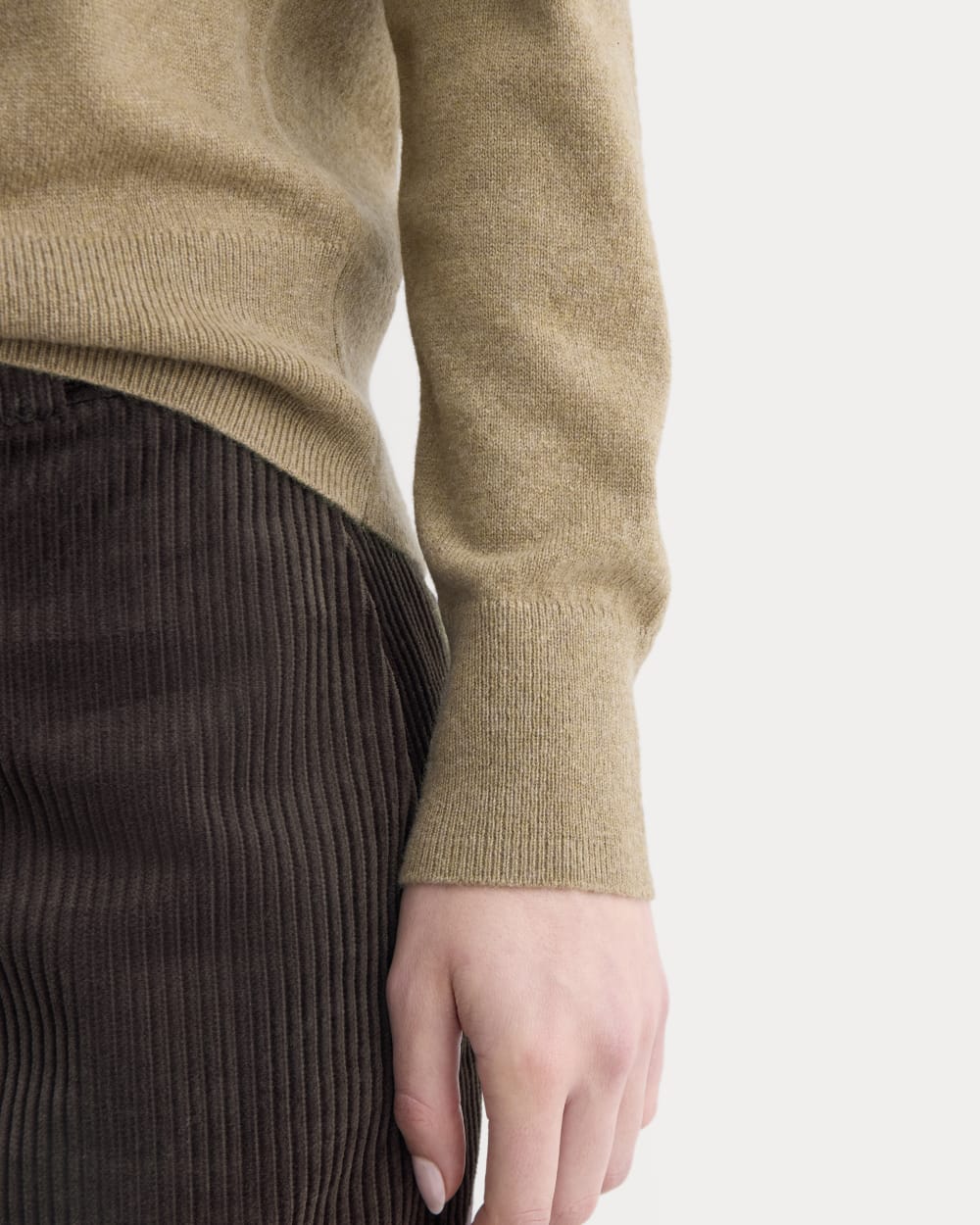 Cashmere Slim Crew Sweater | Toast