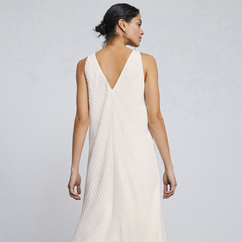The City Stripe Midi Dress | Bone