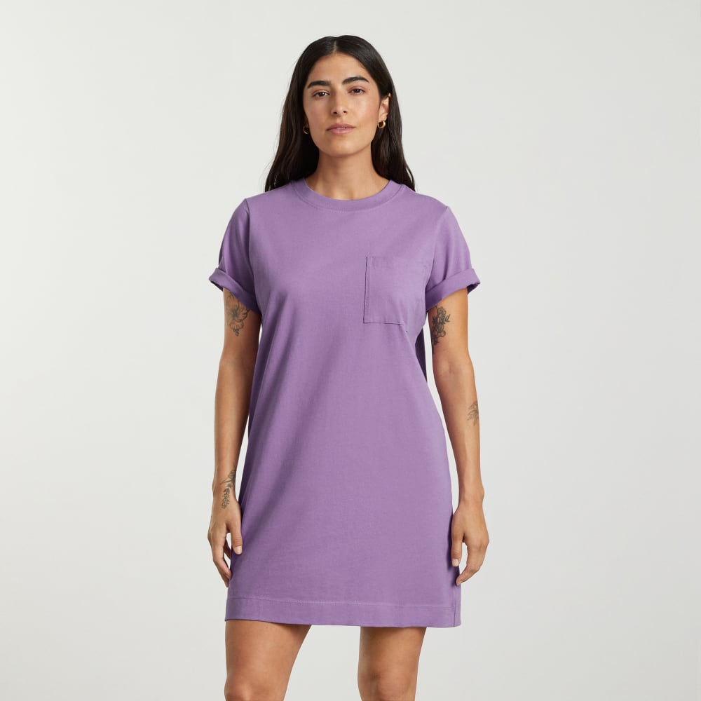 The Organic Cotton Weekend Tee Dress | Dark Orchid