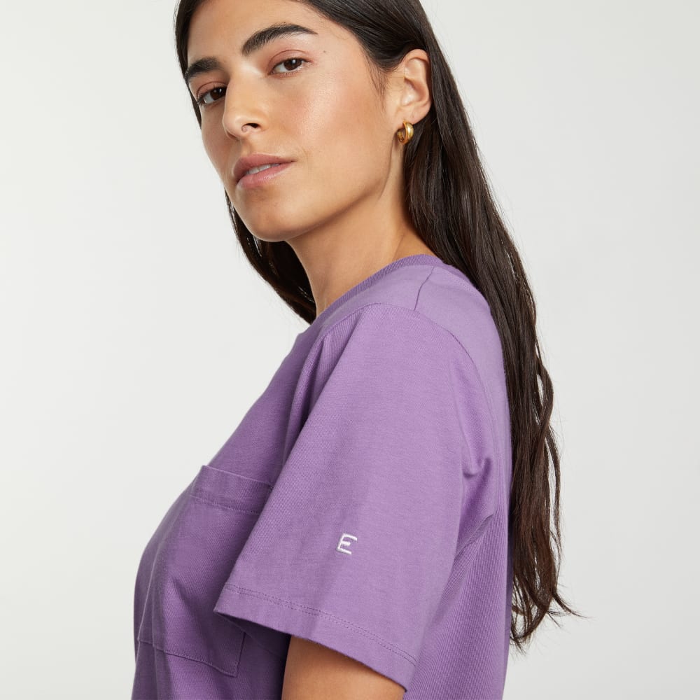 The Organic Cotton Weekend Tee Dress | Dark Orchid