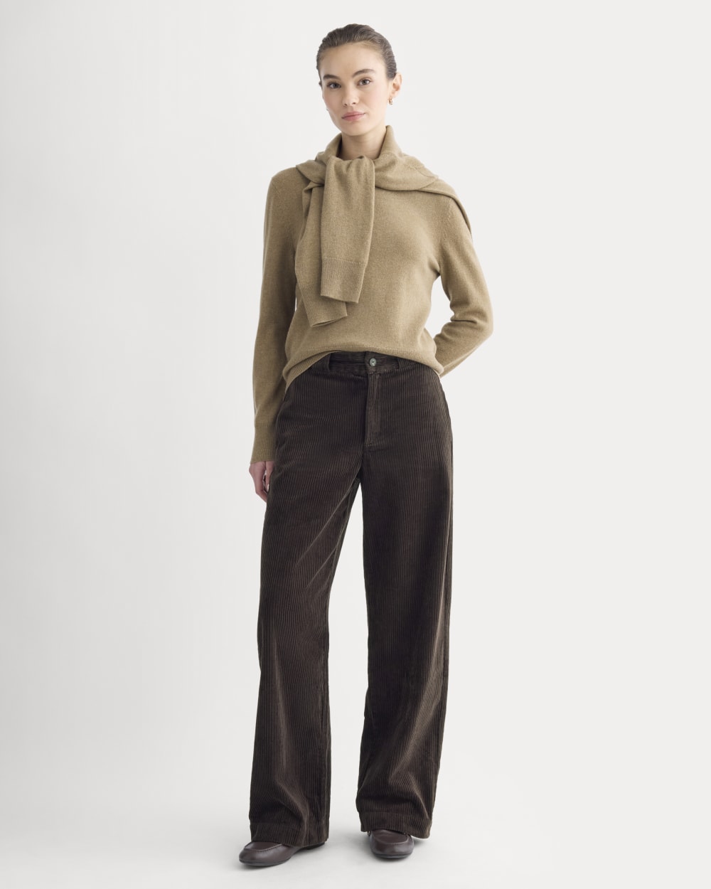 Cashmere Slim Crew Sweater | Toast