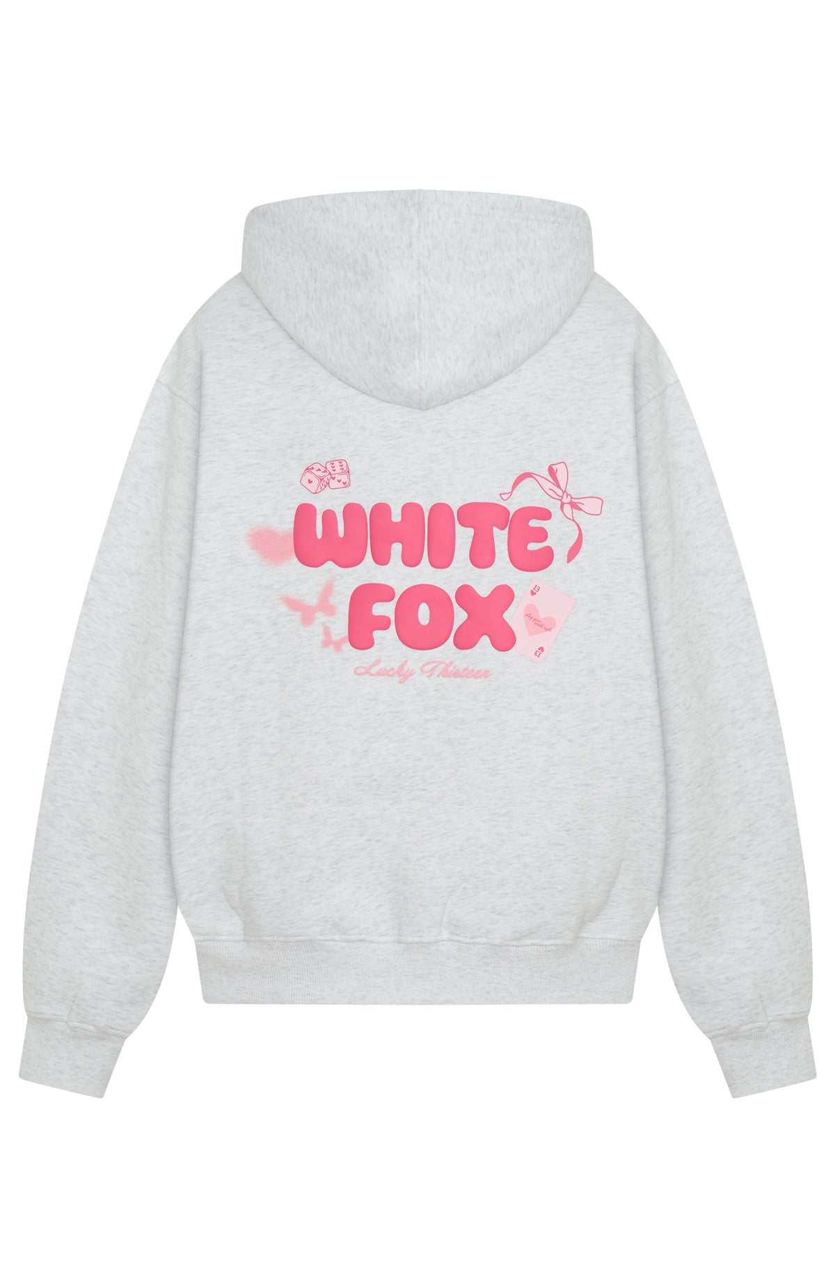Lucky Thirteen Stephanie Oversized Hoodie Grey Marle